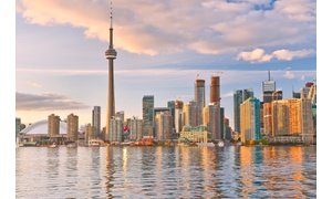 Toronto Skyline at Dusk for Kitchen Floor heating Blog