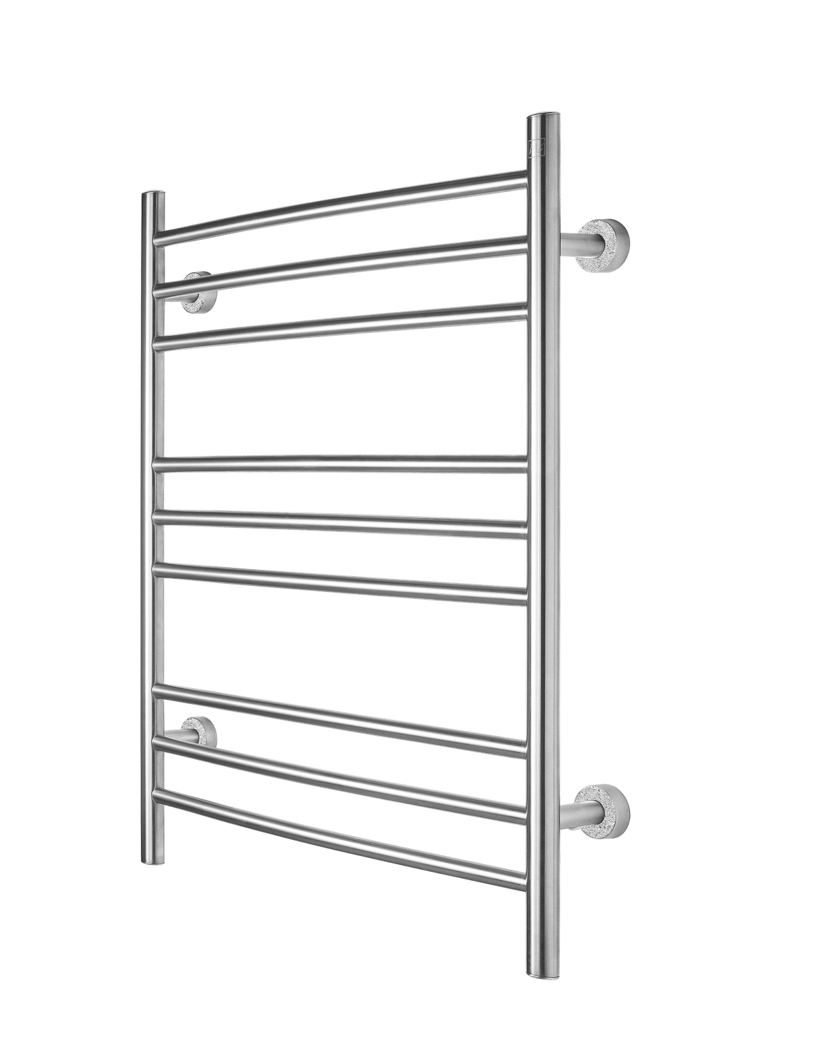 Brushed Towel Warmer Platinum Austrian Crystals