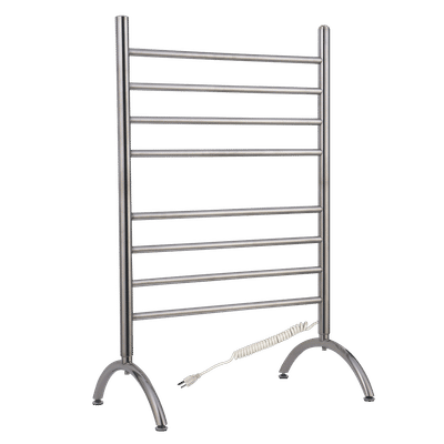 Barcelona brushed stainless steel towel warmer - freestanding