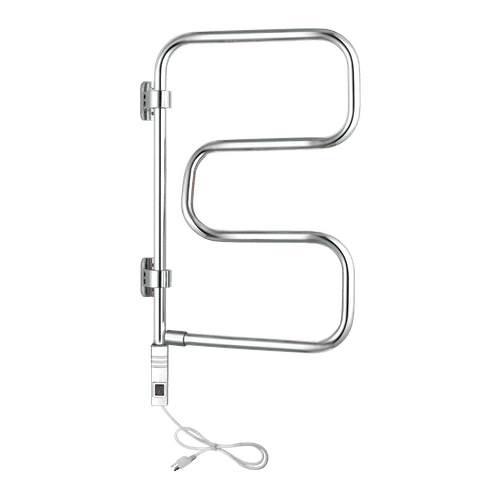 Elements polished chrome towel warmer - wall mounted