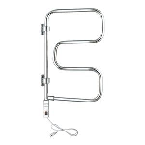 Elements polished chrome towel warmer - wall mounted