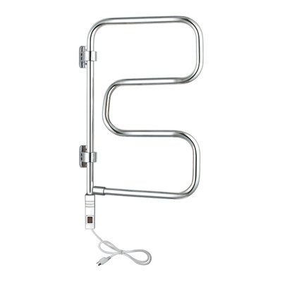Elements Towel Warmer, Polished Chrome, Plug-in, 4 Bars