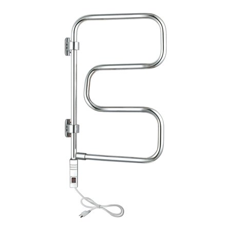Elements Towel Warmer, Polished Chrome, Plug-in, 4 Bars
