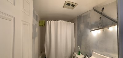 Towel Warmer Installation for Bathroom before shot