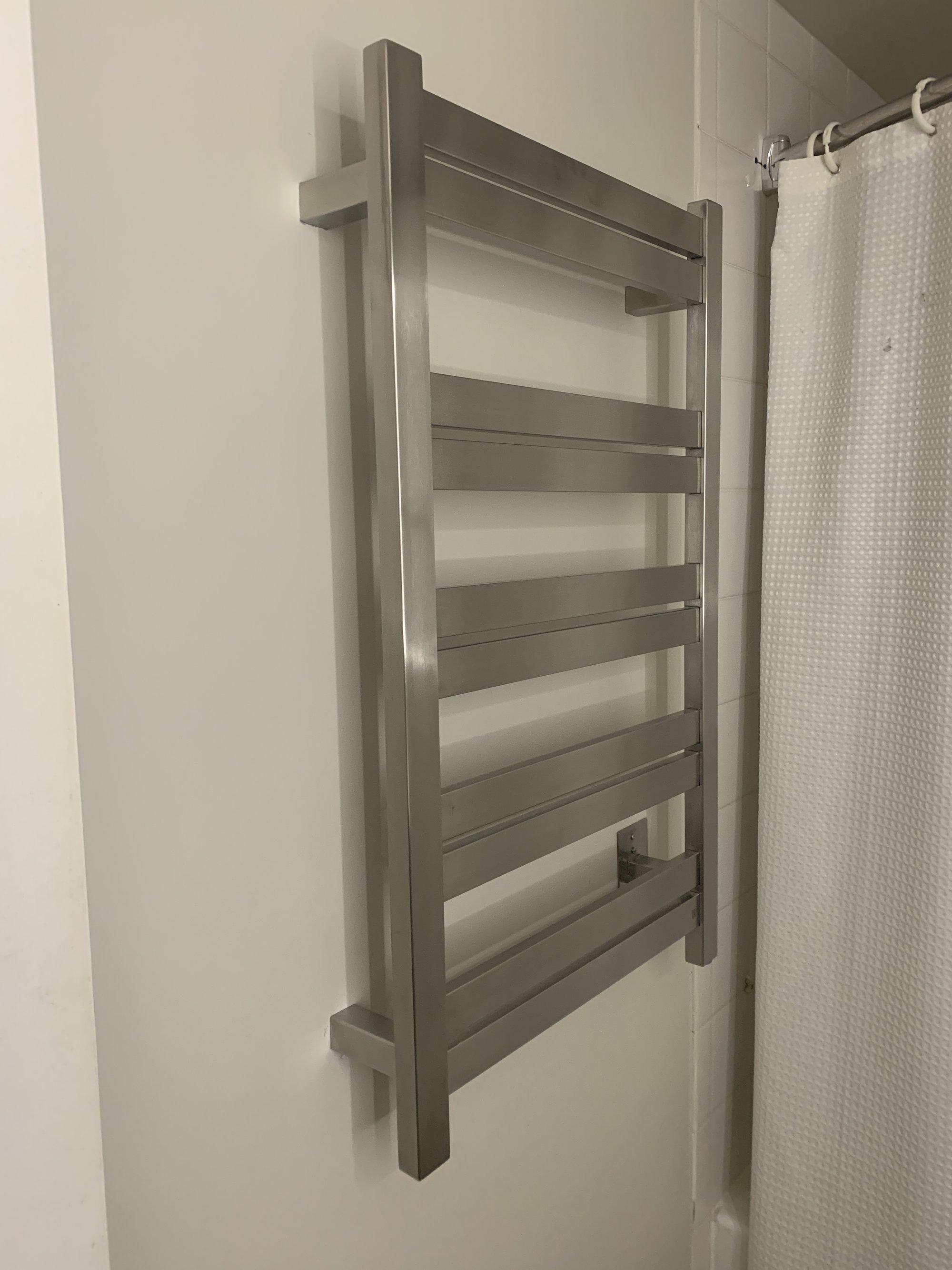 Towel Warmer Installation for Bathroom nook