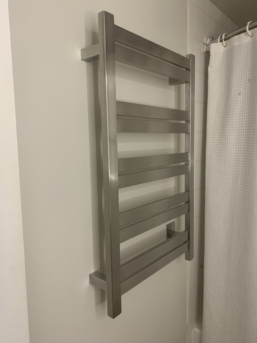 Towel Warmer Installation for Bathroom nook