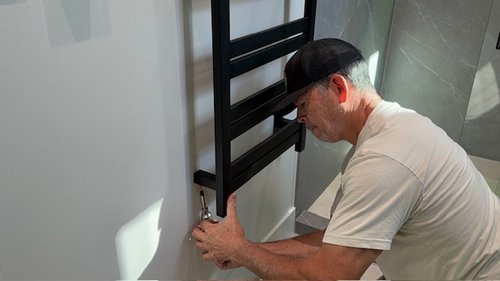 Towel Warmer Installation for Bathroom