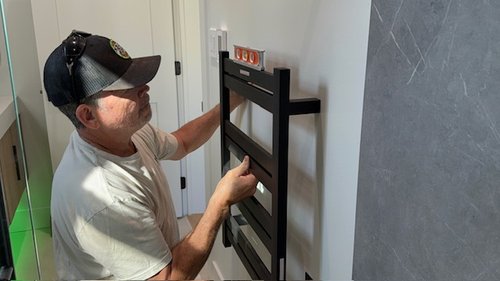 Towel Warmer Installation for Bathroom