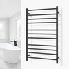 Malta Black Towel Warmer Landing Page Image on Wall Square