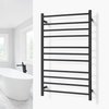 Malta Black Towel Warmer Landing Page Image on Wall Square