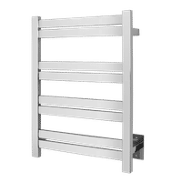 Maple 8 Towel Warmer, Polished, Hardwired, 8 Bars