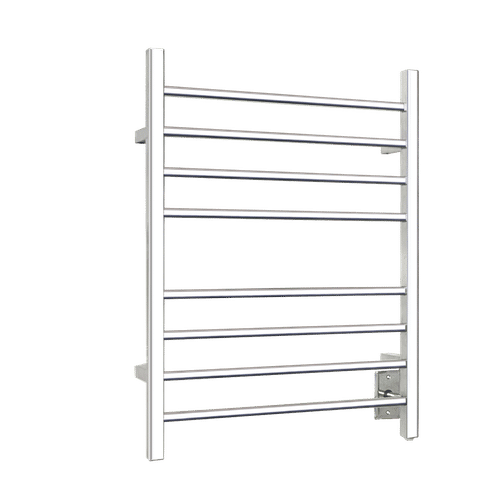 Towel Warmer Sierra Section Square 8-Bar Polished Stainless TW-SR-08PS-HW