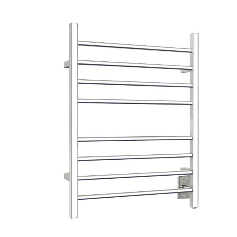 Towel Warmer Sierra Section Square 8-Bar Polished Stainless TW-SR-08PS-HW Sierra polished stainless steel towel warmer - wall mounted