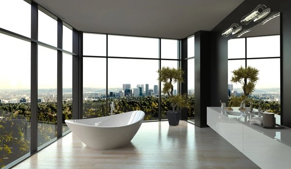 Modern Bathtub Lifestyle Photo