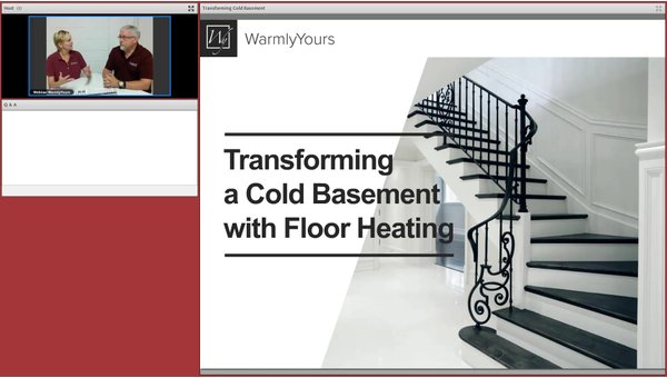 Transforming a Cold Basement with Floor Heating