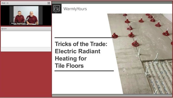 Tricks of the Trade: Electric Radiant Heating for Tile Floors