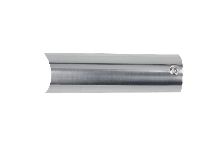 Tube, mounting & power mounting, round, stainless, polished, 80mm (Malta, Ontario, Bellagio, Vida)