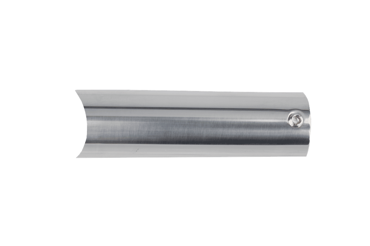 Tube, mounting & power mounting, round, stainless, polished, 80mm (Malta, Ontario, Bellagio, Vida)