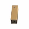 Tube, mounting & power mounting, square, gold, 80mm (Tahoe 7, Brushed Gold)