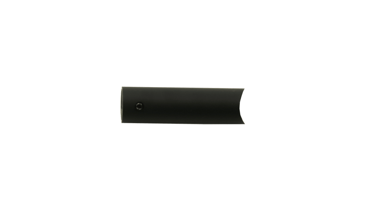 Tube, mounting, round, black, 80mm (Malta)