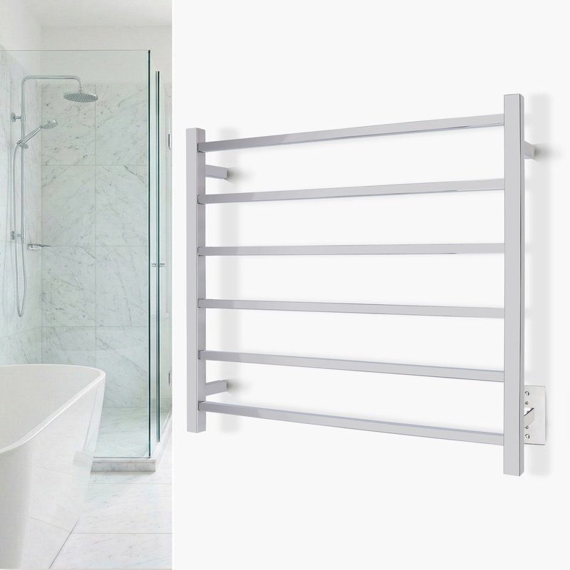 TWS2-TAH06PH - Tahoe 06 Towel Warmer, Polished, Hardwired, 6 bars
