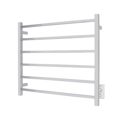 Tahoe 6 Towel Warmer, Polished, Hardwired, 6 Bars
