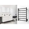 TWS2-TAH07KH - Tahoe 07 Towel Warmer, Black Hardwired, 7 bars