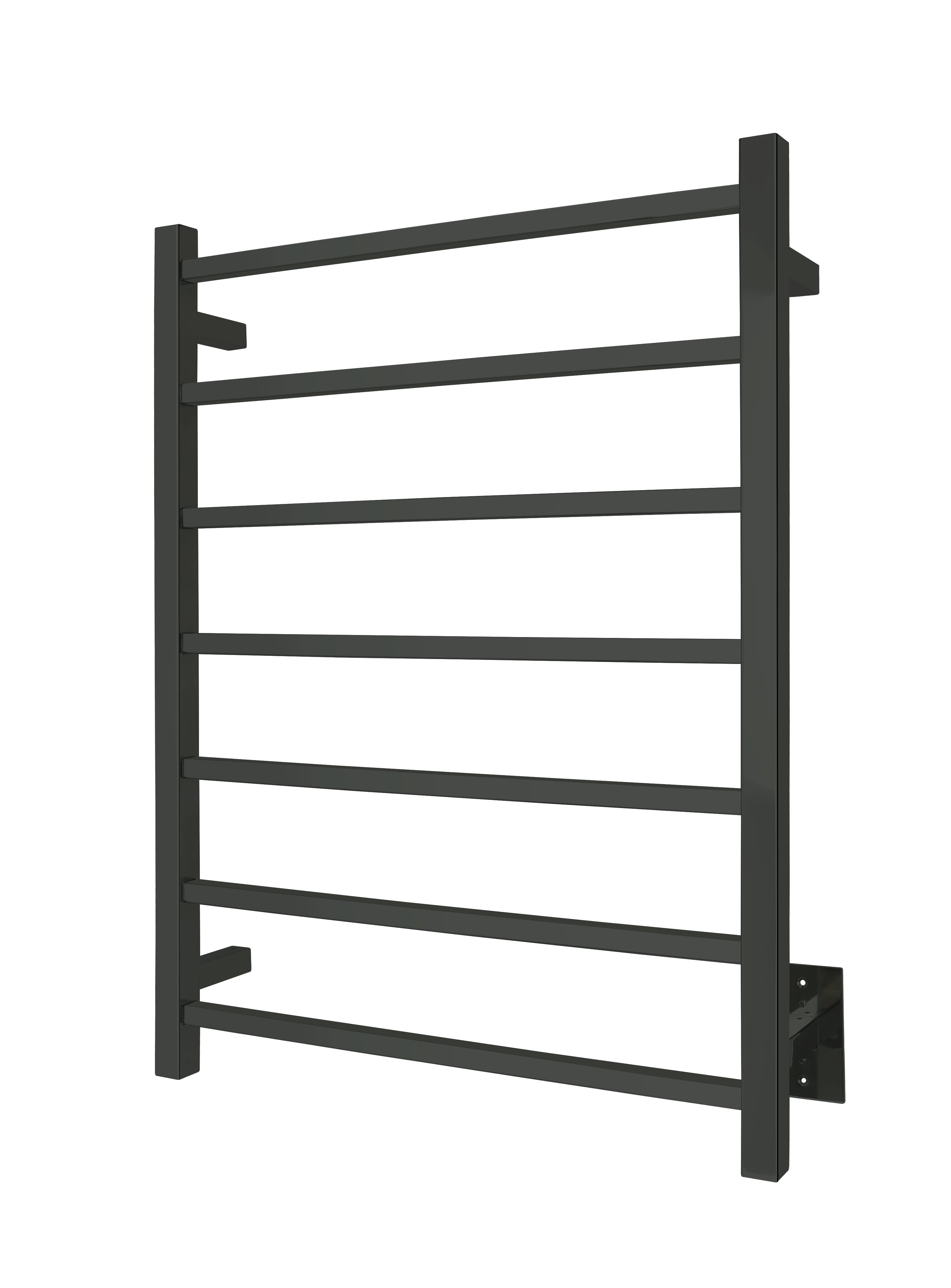 Tahoe matte black towel warmer - wall mounted