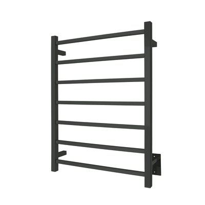 Tahoe 7 Towel Warmer, Black, Hardwired, 7 Bars