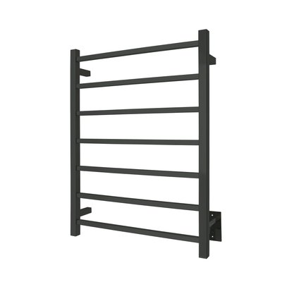 Tahoe 7 Towel Warmer, Black, Hardwired, 7 Bars