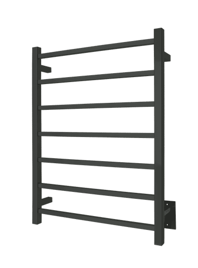 Tahoe matte black towel warmer - wall mounted