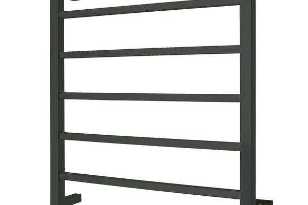 Tahoe matte black towel warmer - wall mounted