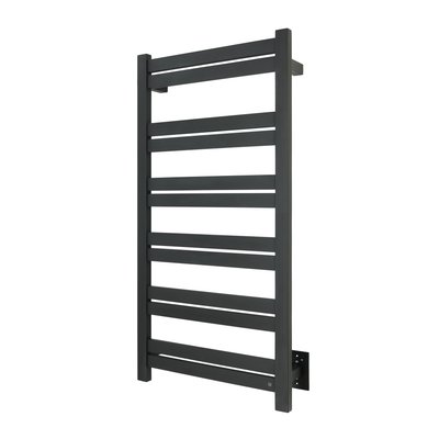 Grande 12 Towel Warmer - Black, Hardwired, 12 Bars