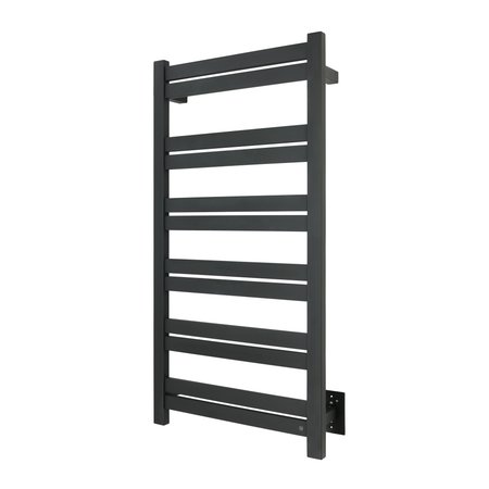 Grande 12 Towel Warmer - Black, Hardwired, 12 Bars