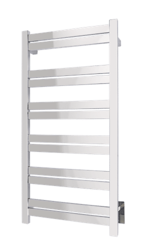 Grande polished stainless steel towel warmer - wall mounted