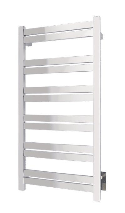 Grande polished stainless steel towel warmer - wall mounted