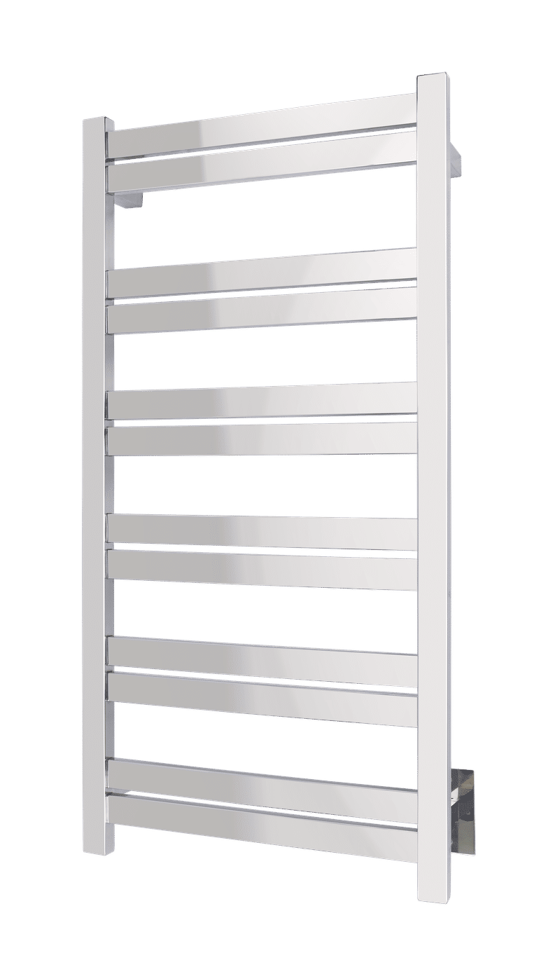 Grande polished stainless steel towel warmer - wall mounted