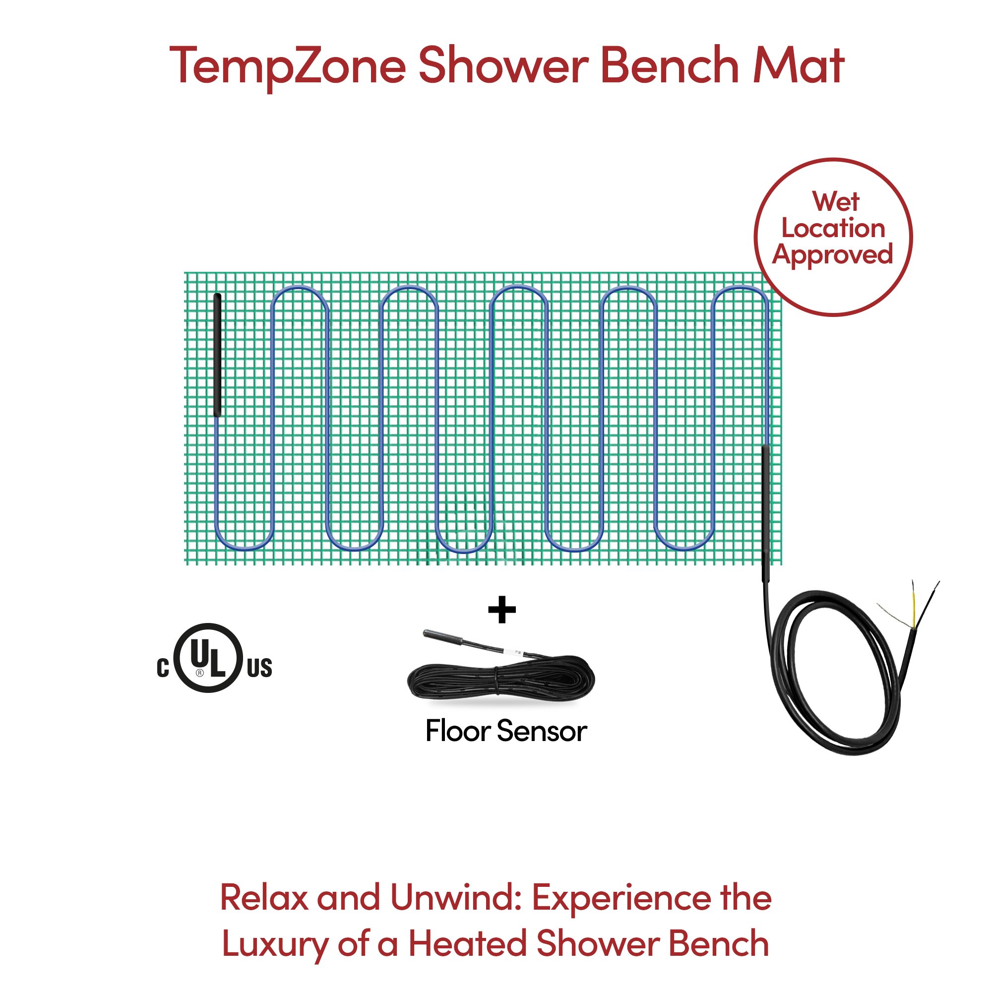 TempZone Shower Bench Mat