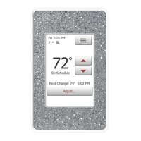 nSpire Touch Programmable Thermostat (White) with Austrian Crystals - Comet Argent Light