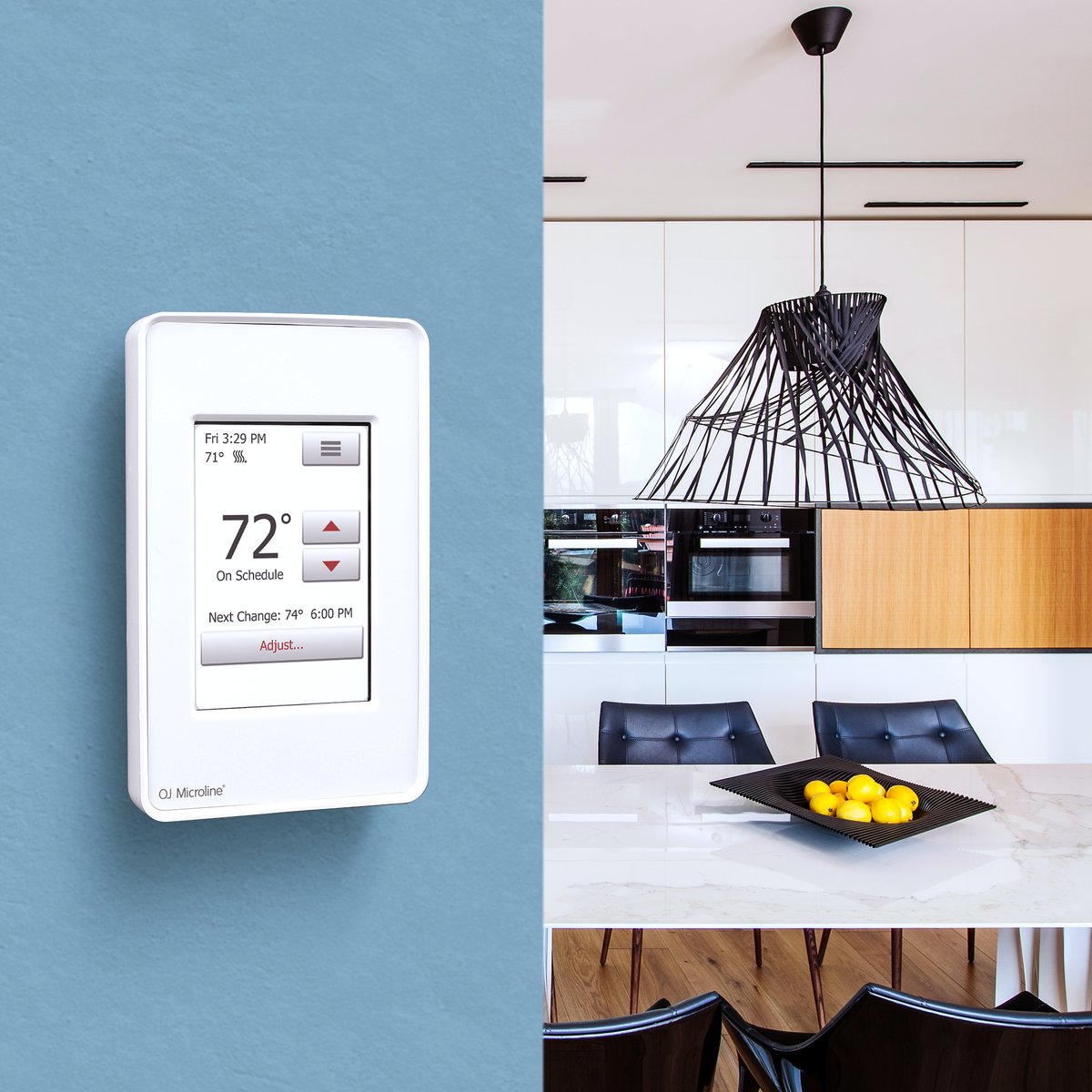 UDG4-4999-WY nSpire Touch Thermostat Lifestyle  without LOGO