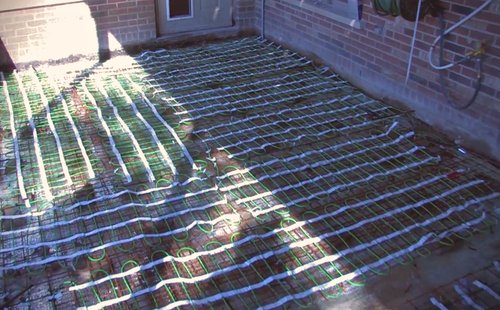 installation shots from heated patio concrete with snow melt kildeer house (6)