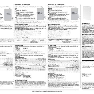 nJoin 2.0 USG5 Power Module Quick Start Guide (English, French, Spanish)