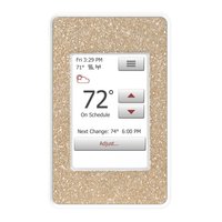nSpire Touch WiFi Programmable Thermostat (White) with Austrian Crystals - Golden Shadow