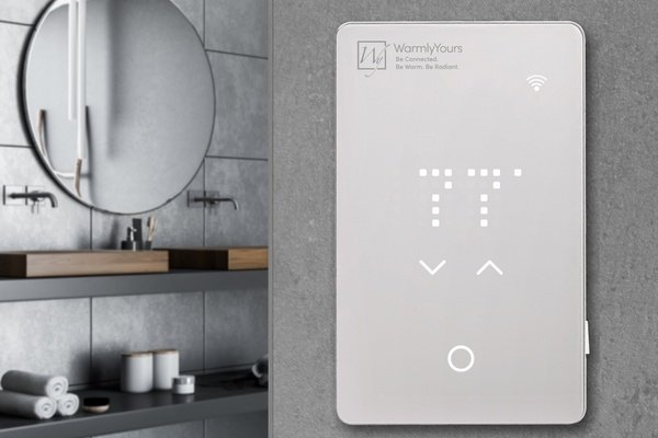 nJOY WiFi Thermostat UWG5 on Wall Lifestyle