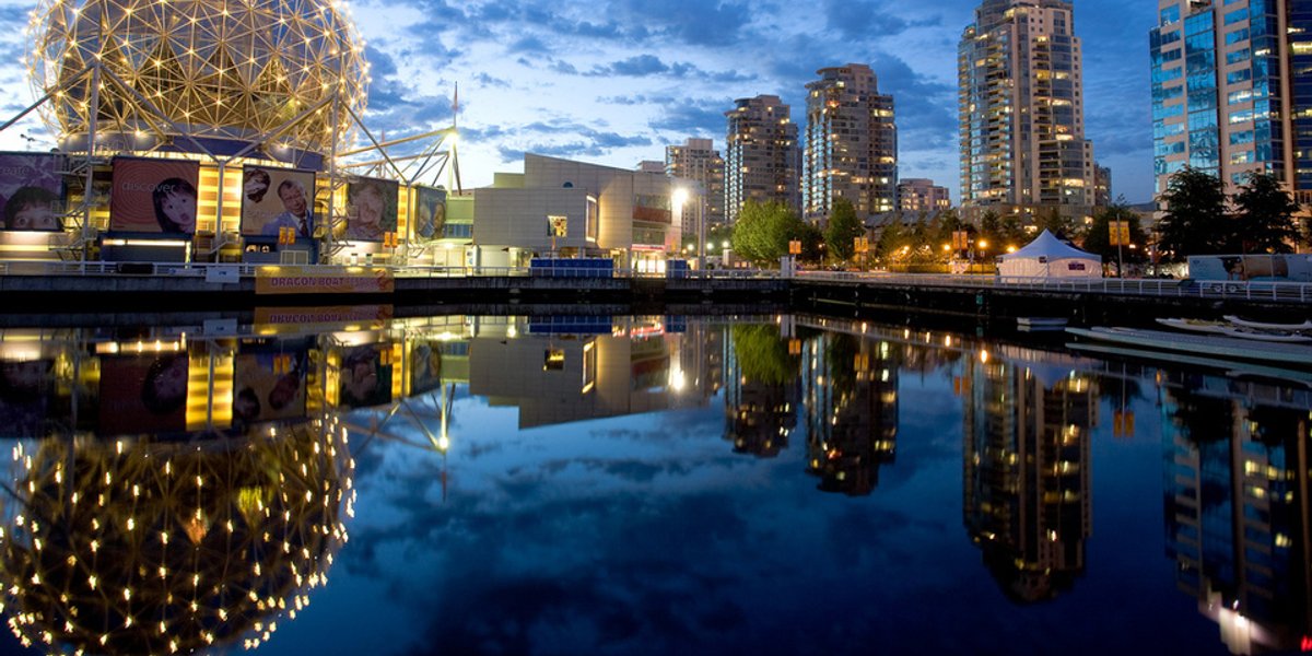 Vancouver, BC-Skyline at Dusk