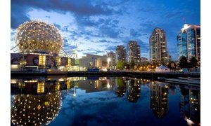 Vancouver, BC-Skyline at Dusk
