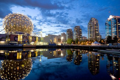 Vancouver, BC-Skyline at Dusk