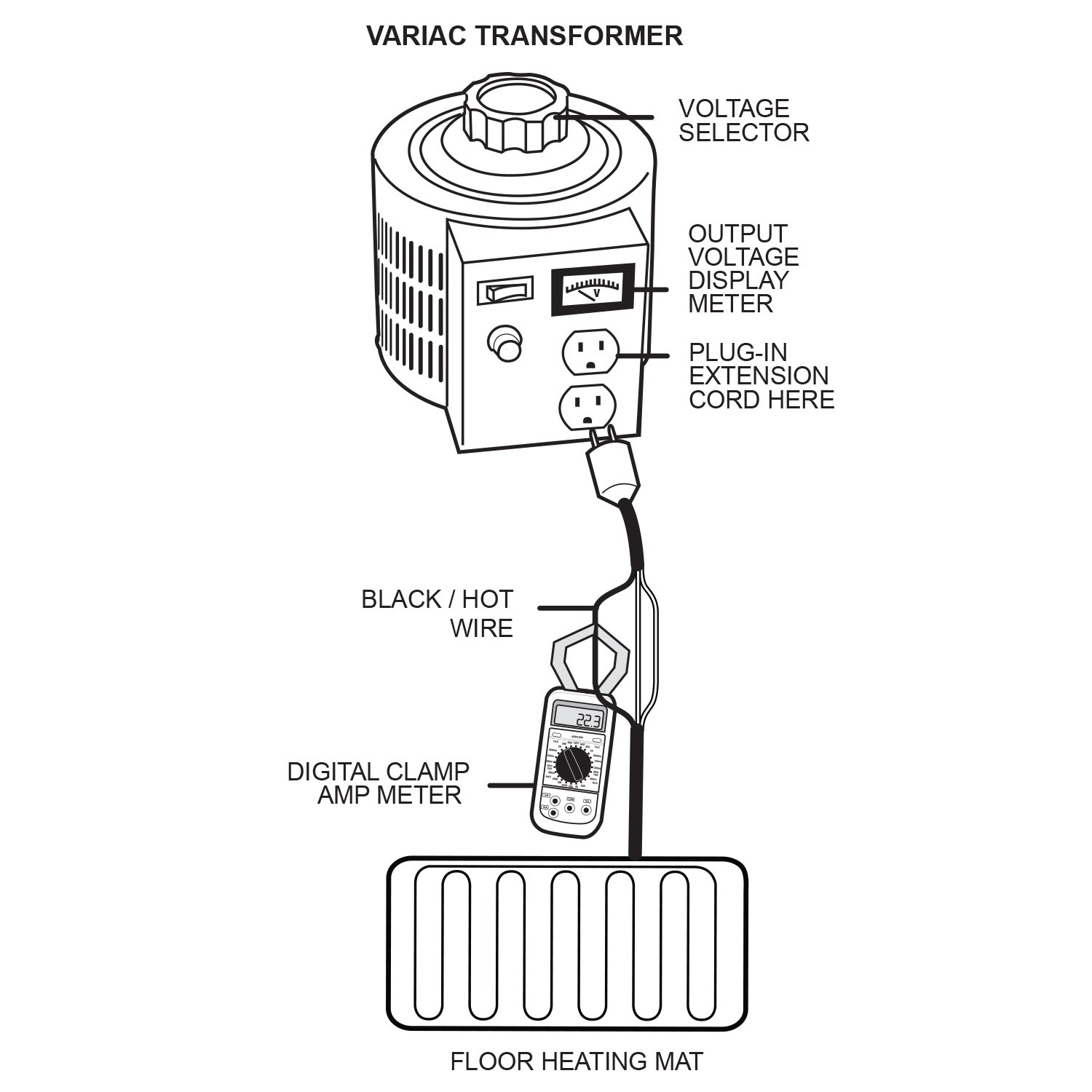 Variac Transformer Drawing