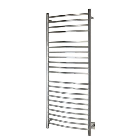 Vida Towel Warmer, Polished, Hardwired, 21 Bars