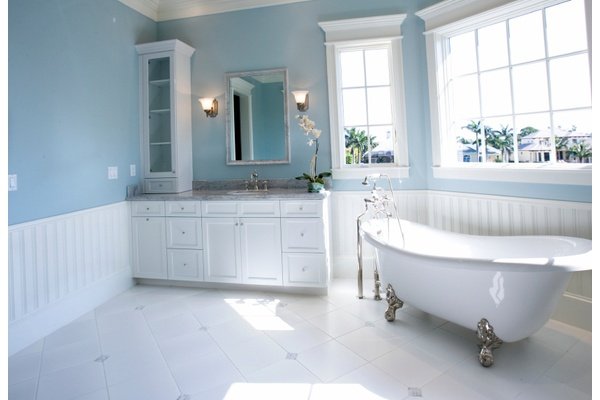 Vintage Bathroom Lifestyle Stock Photo